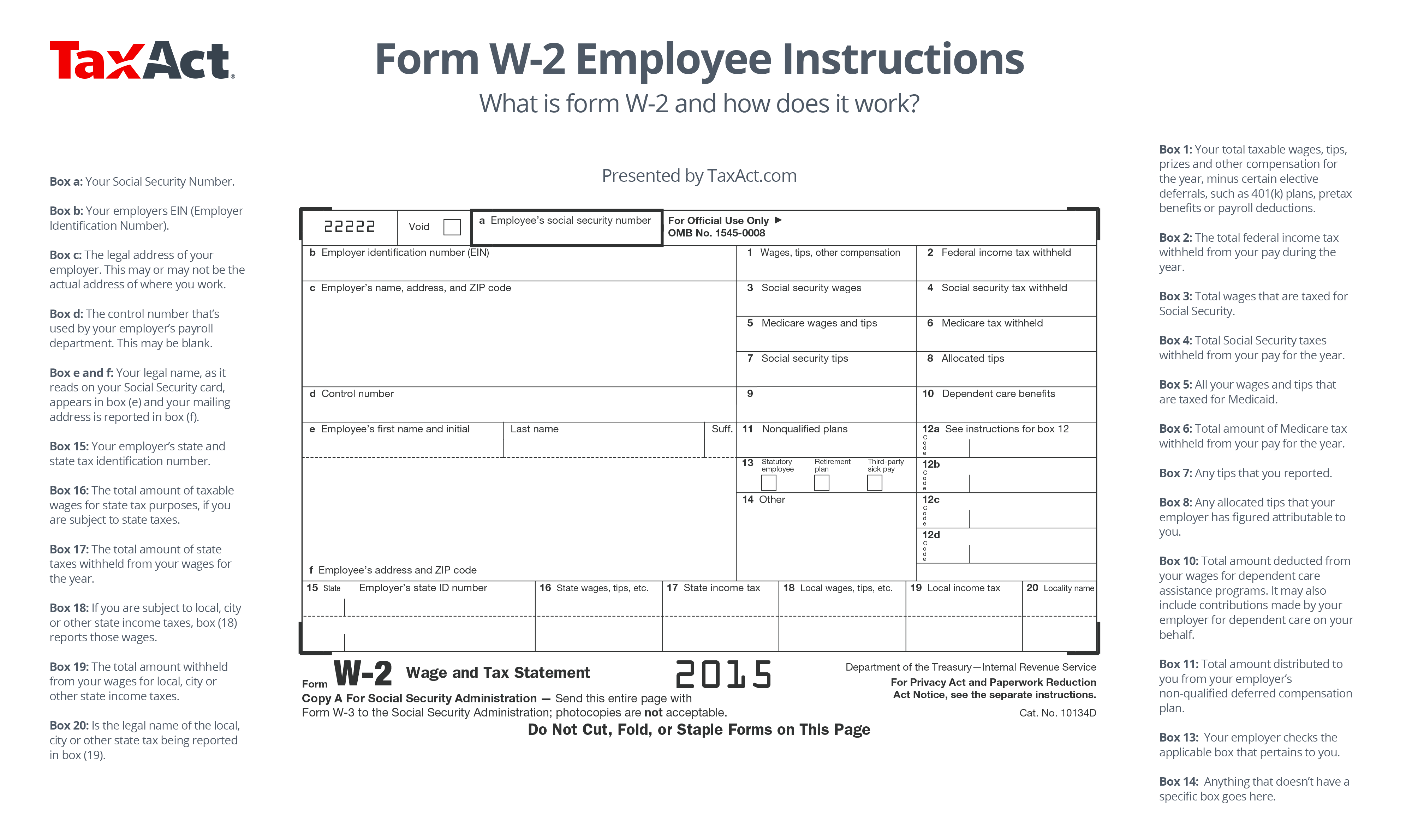 What Is W 2 Form and How Does It Work? TaxAct Blog
