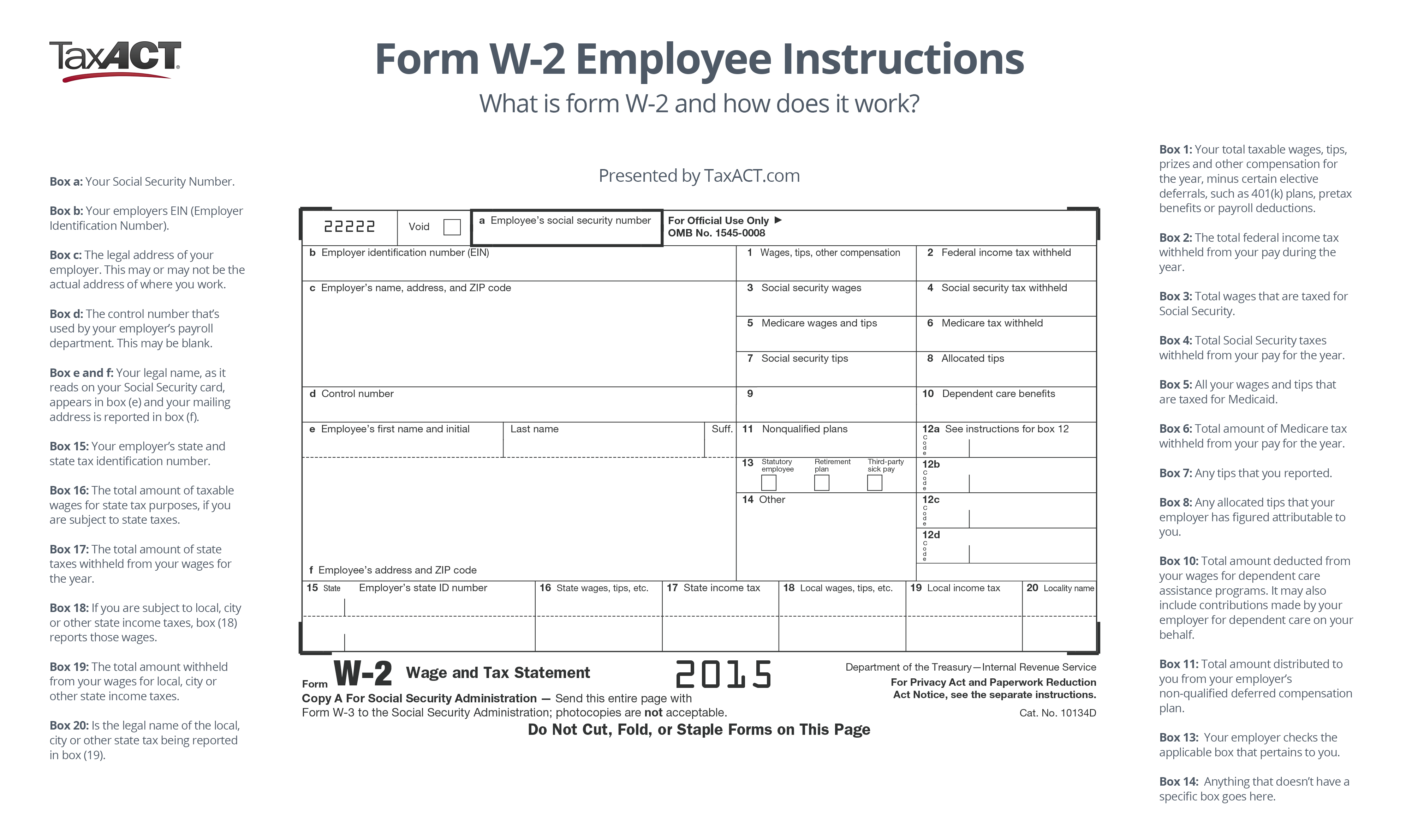 What Is Form W 2 And How Does It Work TaxAct Blog