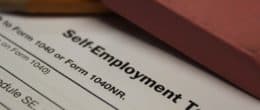 Self-employment tax form image
