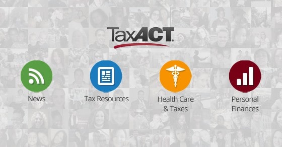 TaxAct Banner with logos