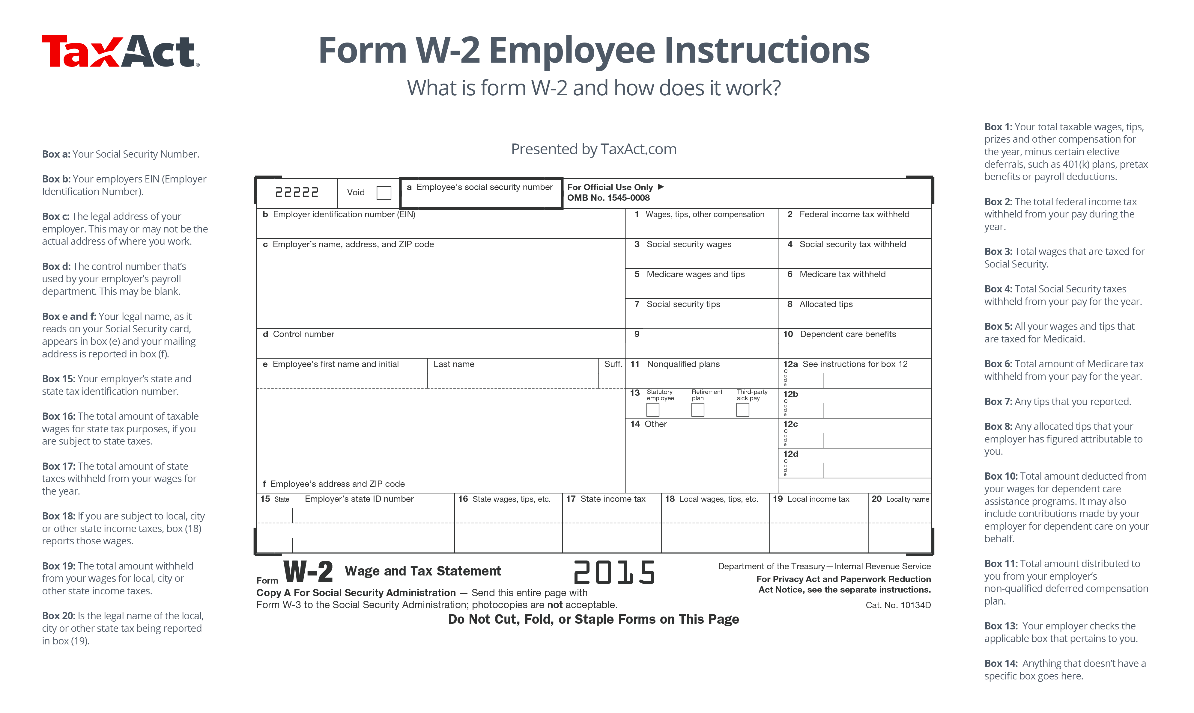 What Is W-2 Form and How Does It Work? - TaxAct Blog