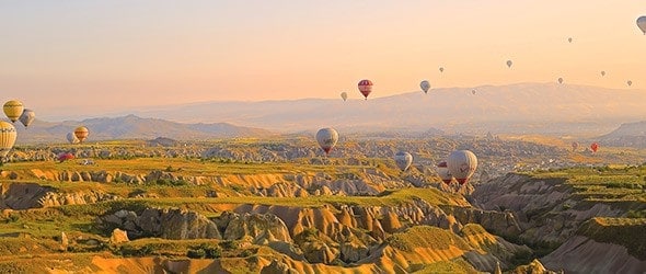 View of Hot Air Balloon Ride