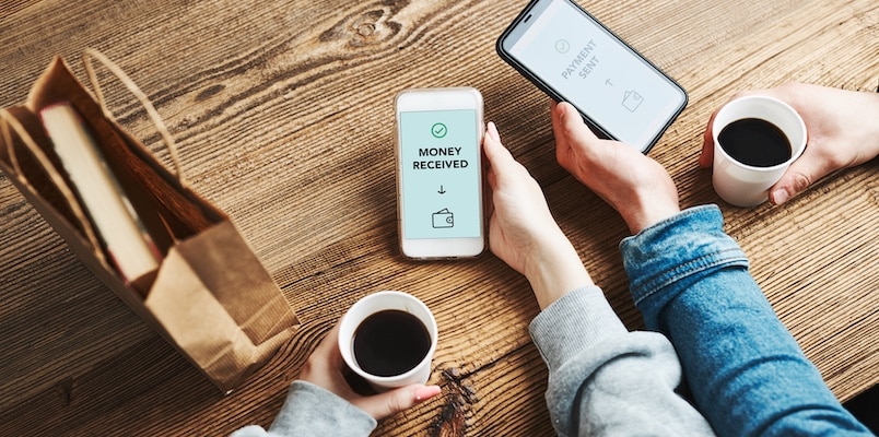 Mobile payment showing money received, highlighting Venmo taxes and reporting requirements.