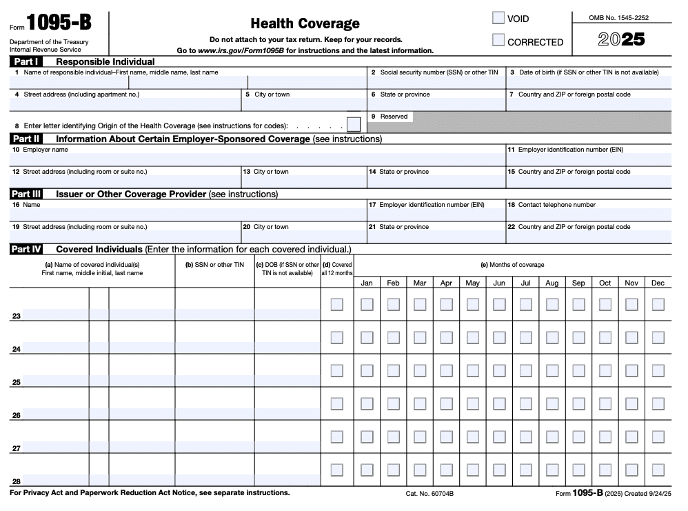 IRS 1095-B