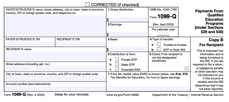 IRS Form 1099-Q